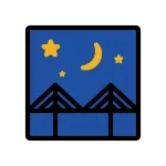 Bridge At Night SVG Icon